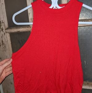 Garage Red Halter Top